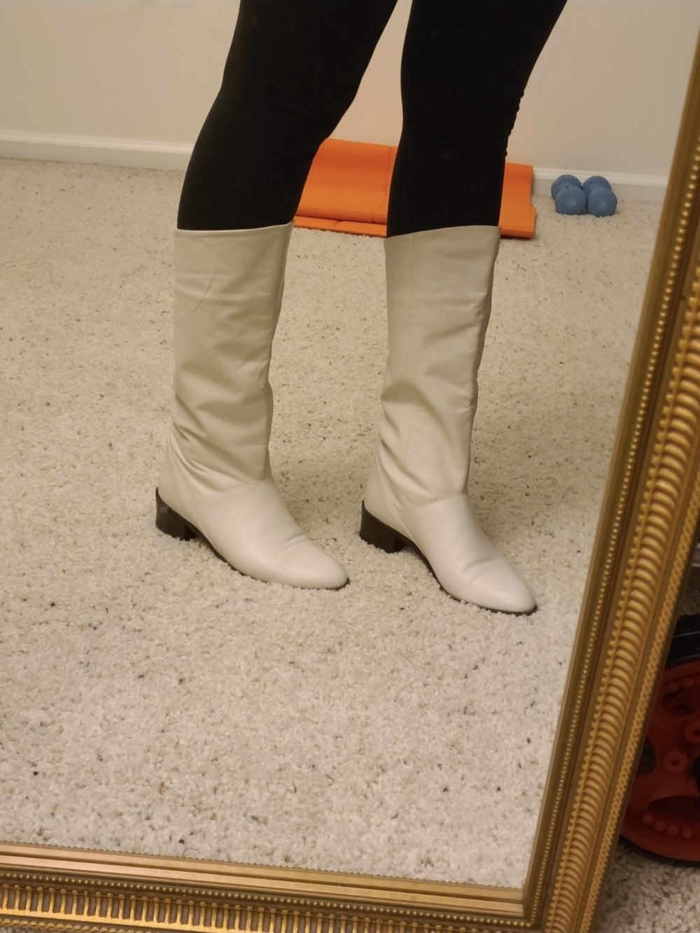 Mister Women’s Cream Leather Boots